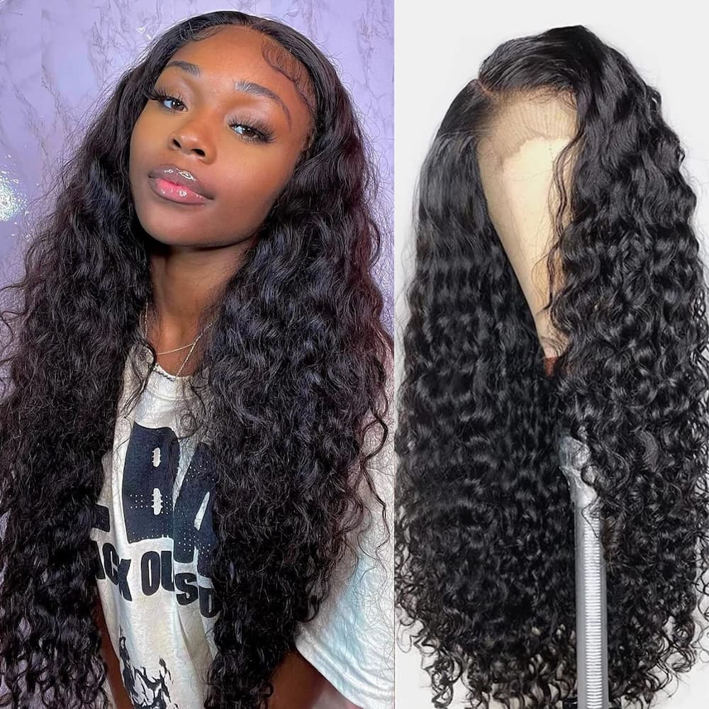 $109.9 22inch 4X4 Transparent Lace Closure Wigs Body Wave Wig Pre-Plucked With Baby Hair