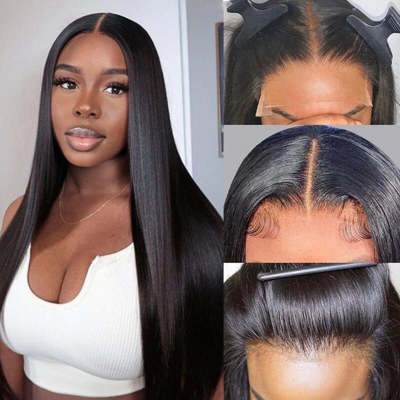 Pre Cut Lace New Launch Wear & Go Glueless HD Lace Wig 5x5 Straight Hair Dome Cap Beginner Friendly