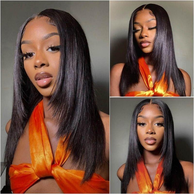 Megalook Member Exclusive Offer 6inch Deep Part Hairline Glueless 6x5 /13x4 Lace Front Wigs(12inch Clip Hair Leave Notes For Color)