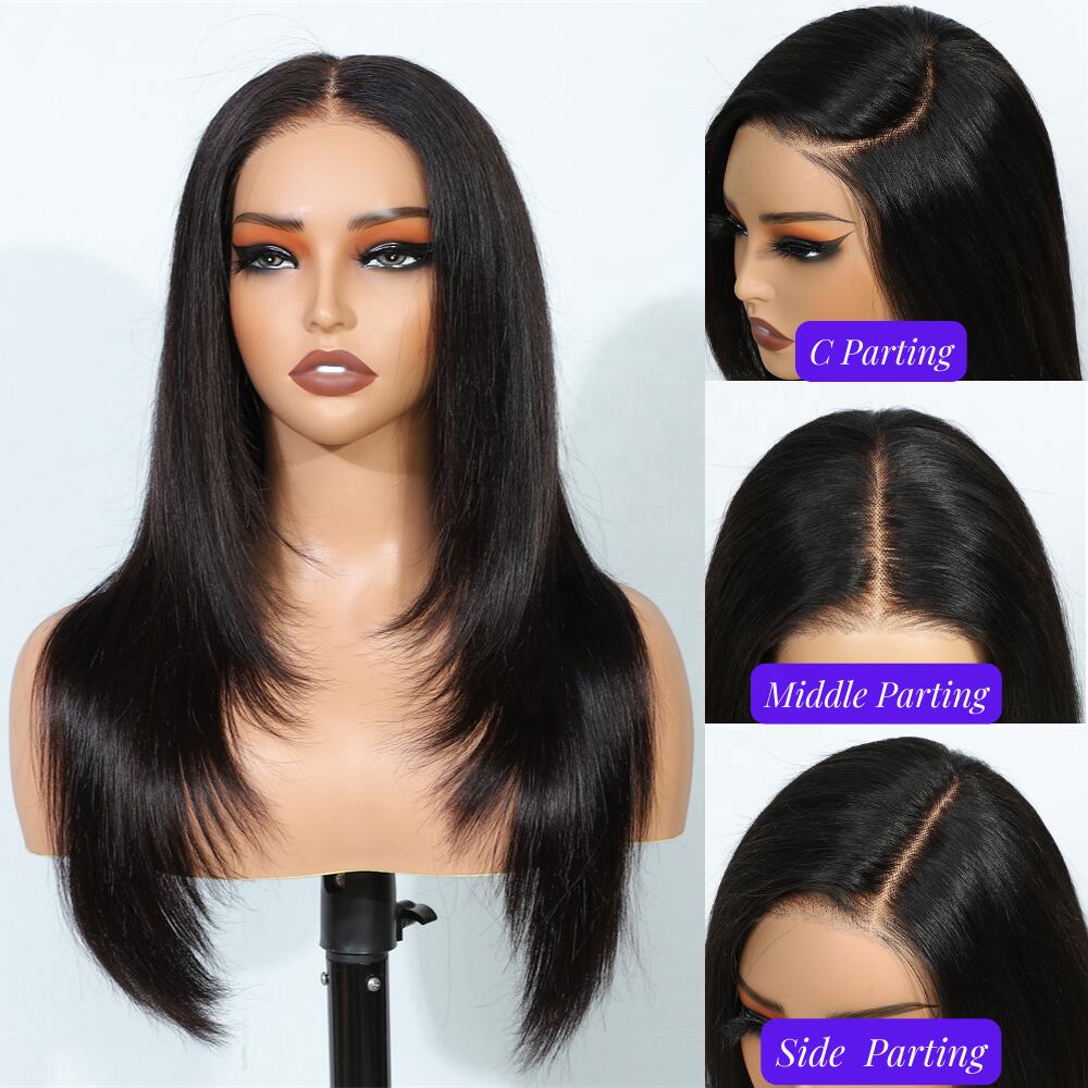 Megalook Member Exclusive Offer 6inch Deep Part Hairline Glueless 6x5 /13x4 Lace Front Wigs(12inch Clip Hair Leave Notes For Color)