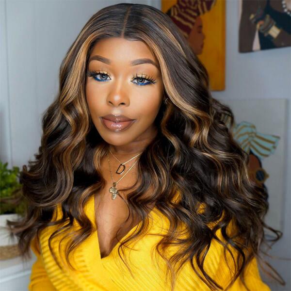 (Super Deal)Megalook 4X4 5X5 Lace Closure Wigs High Density Transparent Lace Closure Wigs P4/27 P1B/30 Available