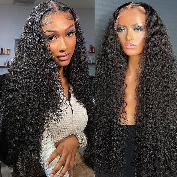 Megalook Curly 360 Lace Frontal Wig Preplucked Brazilian Curly Lace Wig With Baby Hair