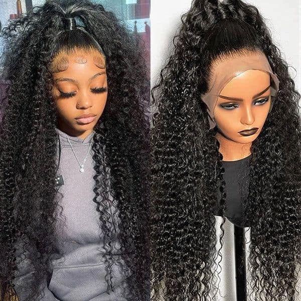 Megalook Curly 360 Lace Frontal Wig Preplucked Brazilian Curly Lace Wig With Baby Hair