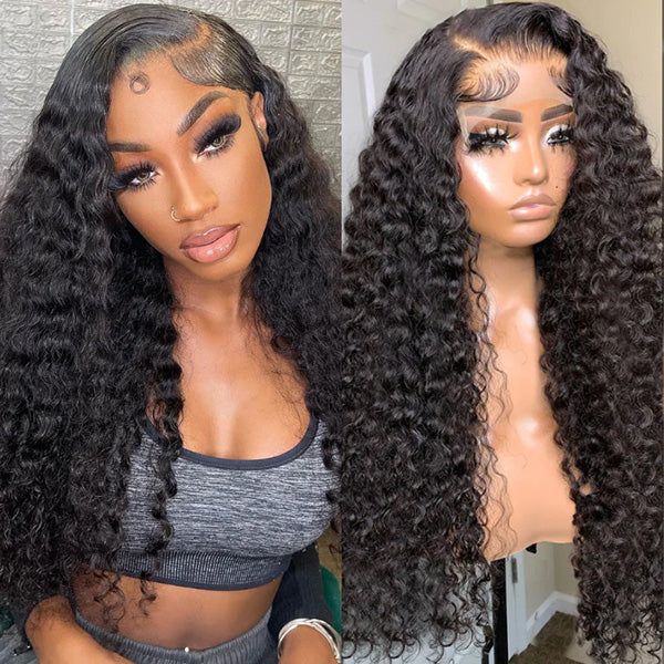 Megalook Curly 360 Lace Frontal Wig Preplucked Brazilian Curly Lace Wig With Baby Hair