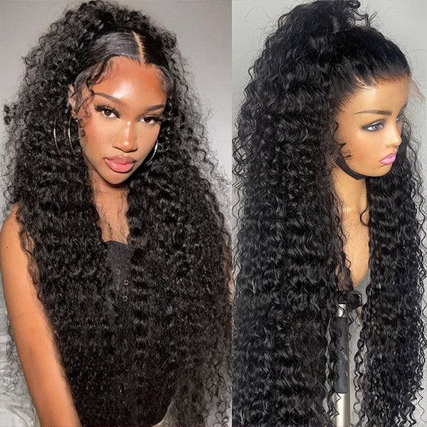 Megalook Curly 360 Lace Frontal Wig Preplucked Brazilian Curly Lace Wig With Baby Hair