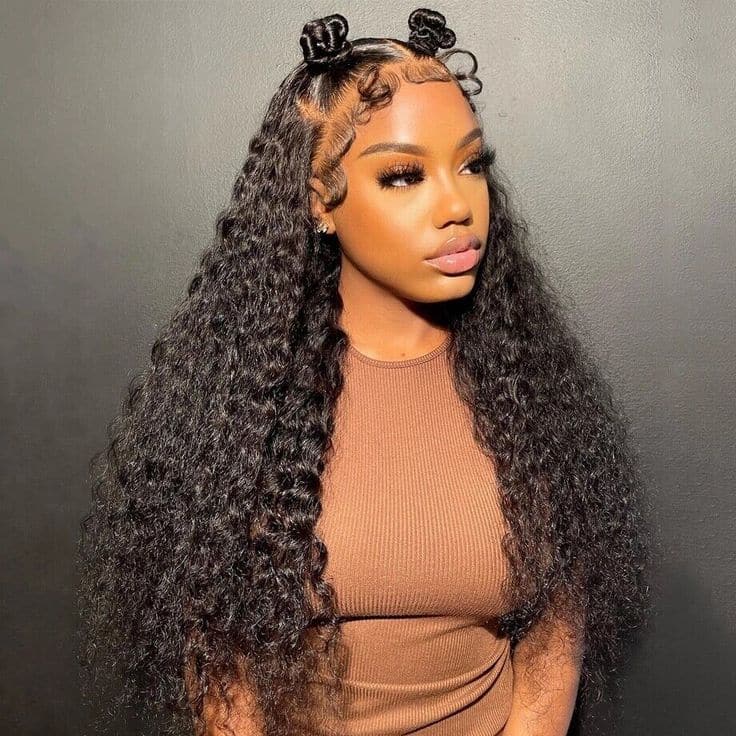 Megalook Curly 360 Lace Frontal Wig Preplucked Brazilian Curly Lace Wig With Baby Hair