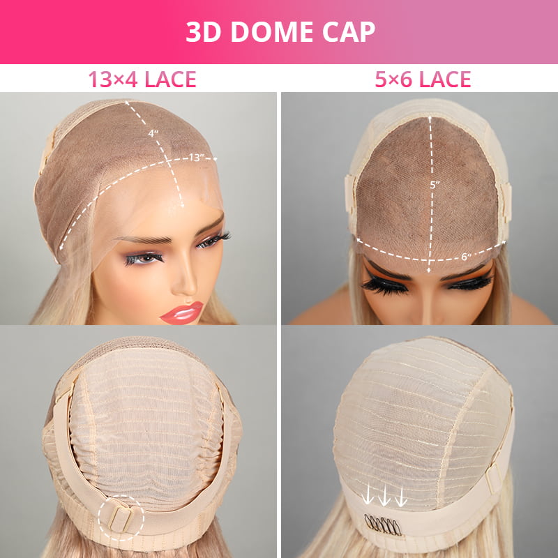 (Super Deal)Megalook Salon-Quality  Hot Selling Luxurious Glueless 6X5 HD Lace Wig Silky Straight P10/613 Blonde P18/613 Colored Wear And Go Wig