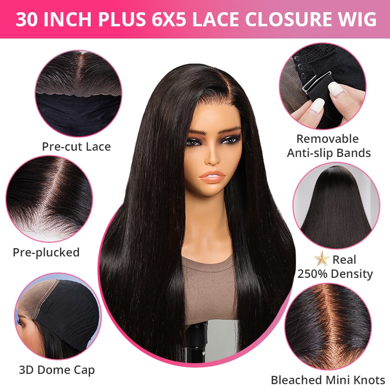 Special offer | 30inch = $196.99 30inch 6x5 Transparent Lace #613 #P1b/30 Balayage Barbie Blonde Highlight Bone Straight Hair Body Wave Wig