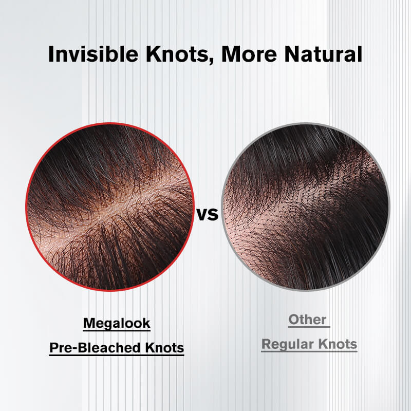 Megalook 6x5 Pre Cut Glueless  Wear And Go Natural New Style Side Part Megalook Curly Human Hair Wigs