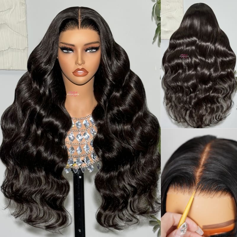 Special offer | 30inch = $196.99 30inch 6x5 Transparent Lace #613 #P1b/30 Balayage Barbie Blonde Highlight Bone Straight Hair Body Wave Wig