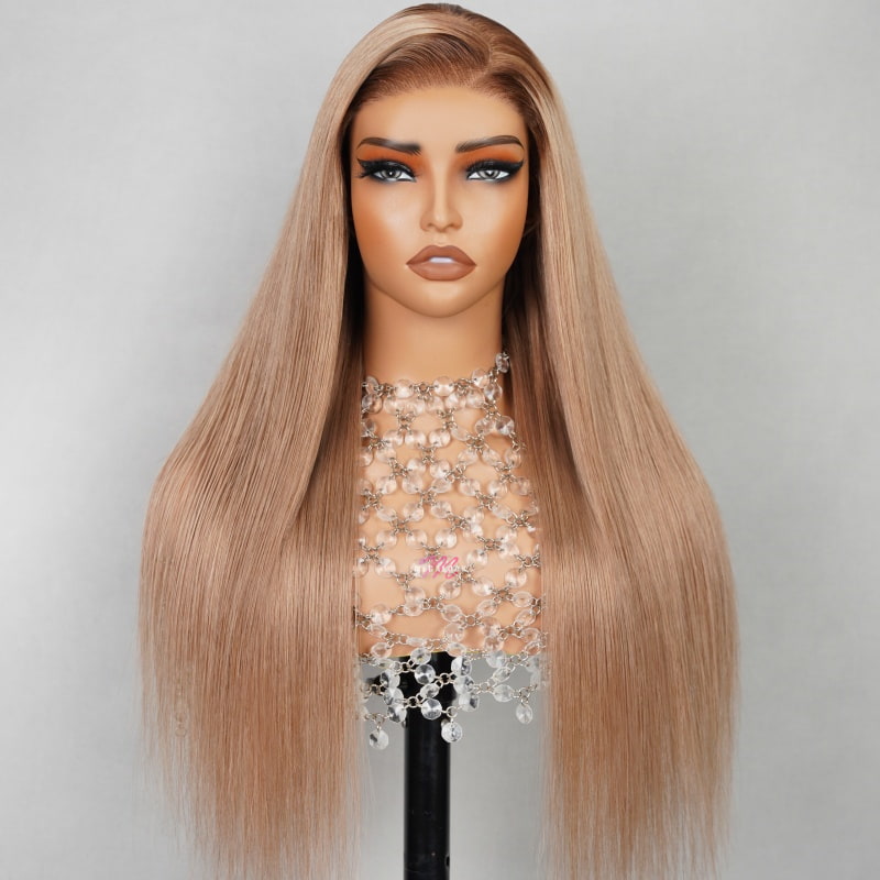 $100 OFF Code: MS100 | Megalook Cozy Blonde with Dark Roots Hair Barbie Pre Cut 6X5 Hd Lace Wear Go Wigs