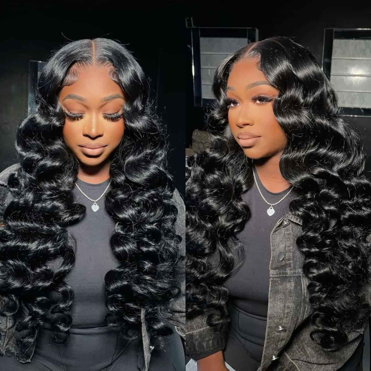 Special offer | 30inch = $199 Megalook 30inch 36inch Long 13x4 Transparent Lace Frontal Wigs Pre-plucked Natural Hairline Breathable Airy Cap Human Hair Wig