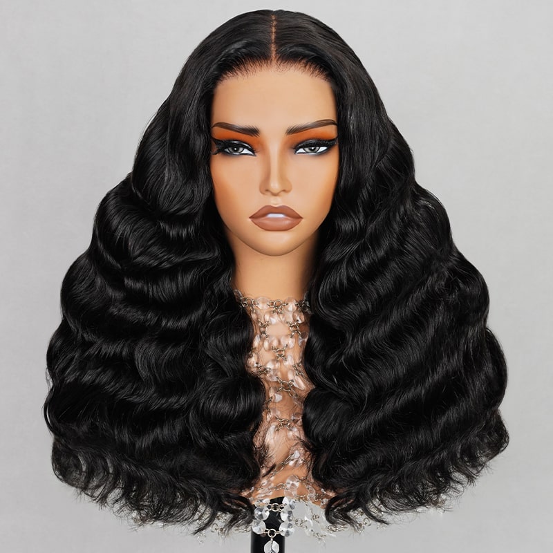 (Super Deal)Megalook Salon-Quality Luxurious Glueless 6X5 HD Lace Wig Loose Body/New Body Wave Wear And Go Wig