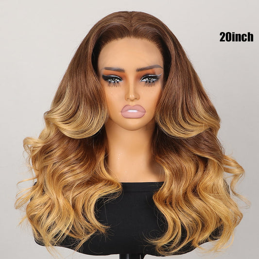 Megalook New Arrival Ombre Honey Blonde Wig 13X4 Loose Body Wave Lace Front Human Hair Wigs(No Code Needed)