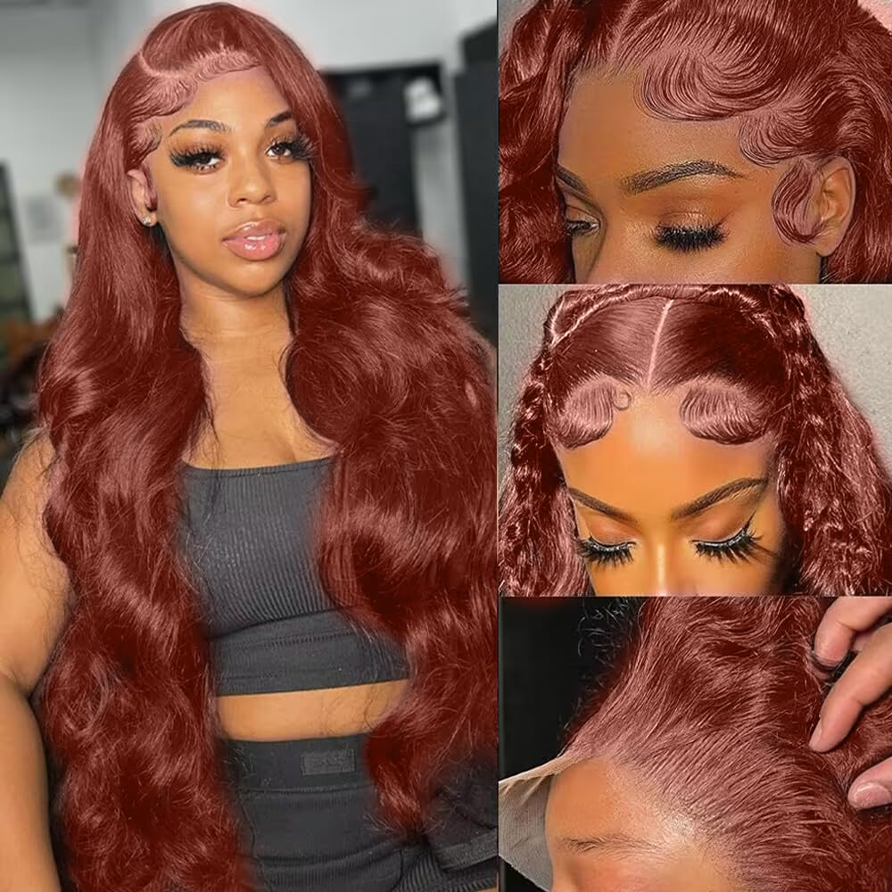 Color #4 Chocolate Brown Loose Body Wave 6x5 HD Lace 3D DOME Cap Wear Go C Part Glueless Mini Knots Pre-plucked  Hair Pre-cut Lace Wig