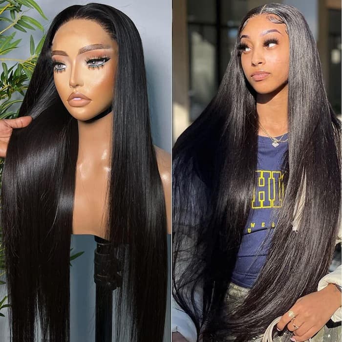 Special offer | 30inch = $199 Megalook 30inch 36inch Long 13x4 Transparent Lace Frontal Wigs Pre-plucked Natural Hairline Breathable Airy Cap Human Hair Wig