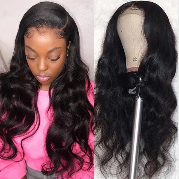 Megalook Transparent Lace Closure Frontal Wigs 4x4 13x4 Lace 16-32 inch Thick 180% Density