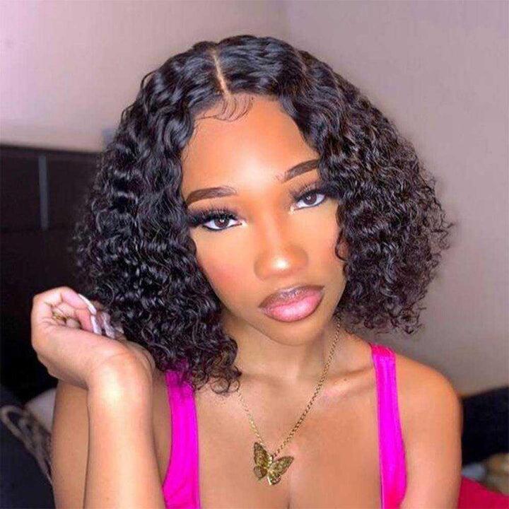 Megalook Buy One Get One Free $139.8 Get 18'' 4x4 Lace Closure Body wave Highlight P4/27 Color Wigs Plus 13x4 Lace Front Water Wave Bob