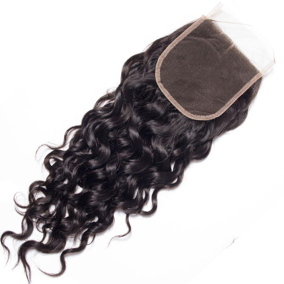 Brazilian Water Wave Virgin Hair Ear to Ear Frontal 4x4/5x5/13x6/13x4 Transparent Lace Frontal Closure Free Part