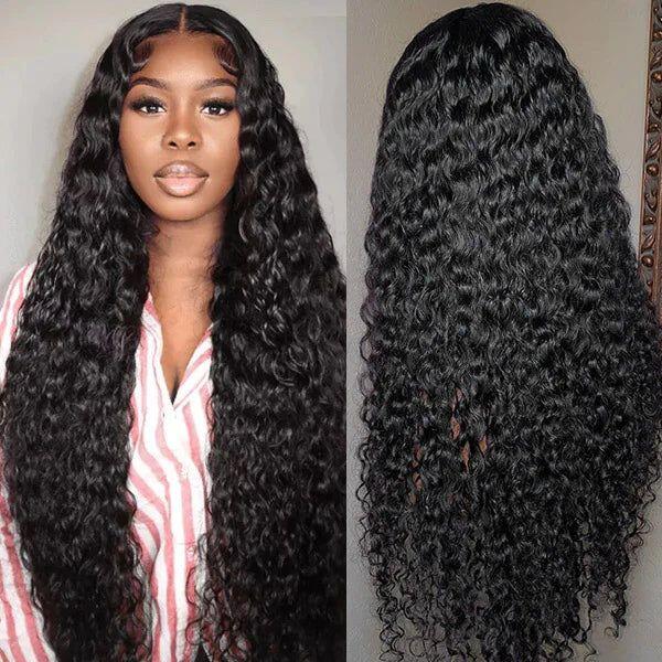 Pre Cut Lace Upgraded 5x5 Lace Closure Water Wave New Dome Cap Beginner Friendly Wig Wear & Go Glueless HD Lace Wig