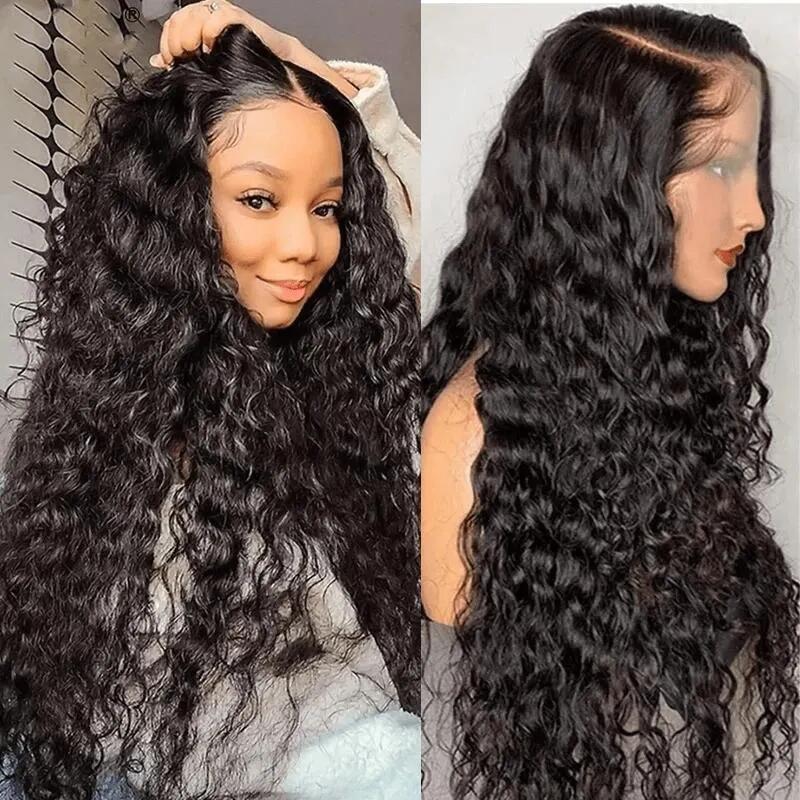 (Super Deal)Megalook 30inch 36inch Long 13x4 Transparent Lace Frontal Wigs Pre-plucked Natural Hairline Breathable Airy Cap Human Hair Wig