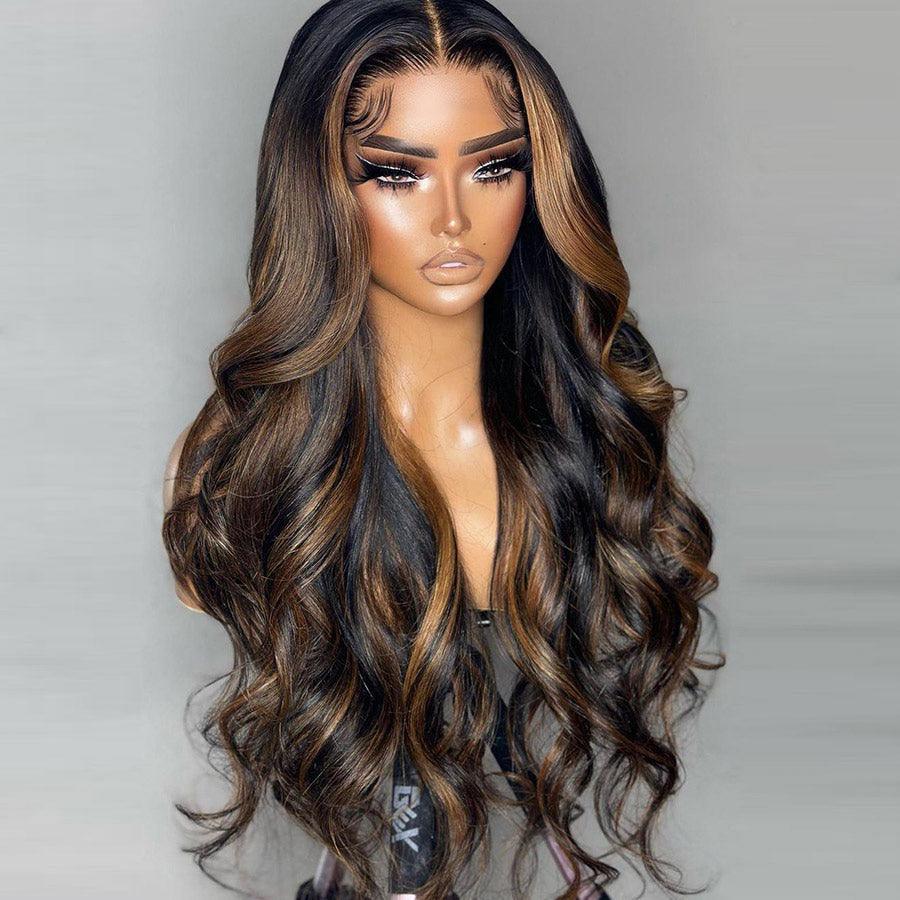 WOWANGEL Highlight 5X5 HD Lace Closure Wig Body Wave Wear & Go Wig