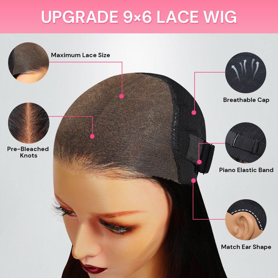 wig,WOWANGEL Pre-Everything 9X6 Wear Go Glueless Wig HD Lace Wigs Body Wave