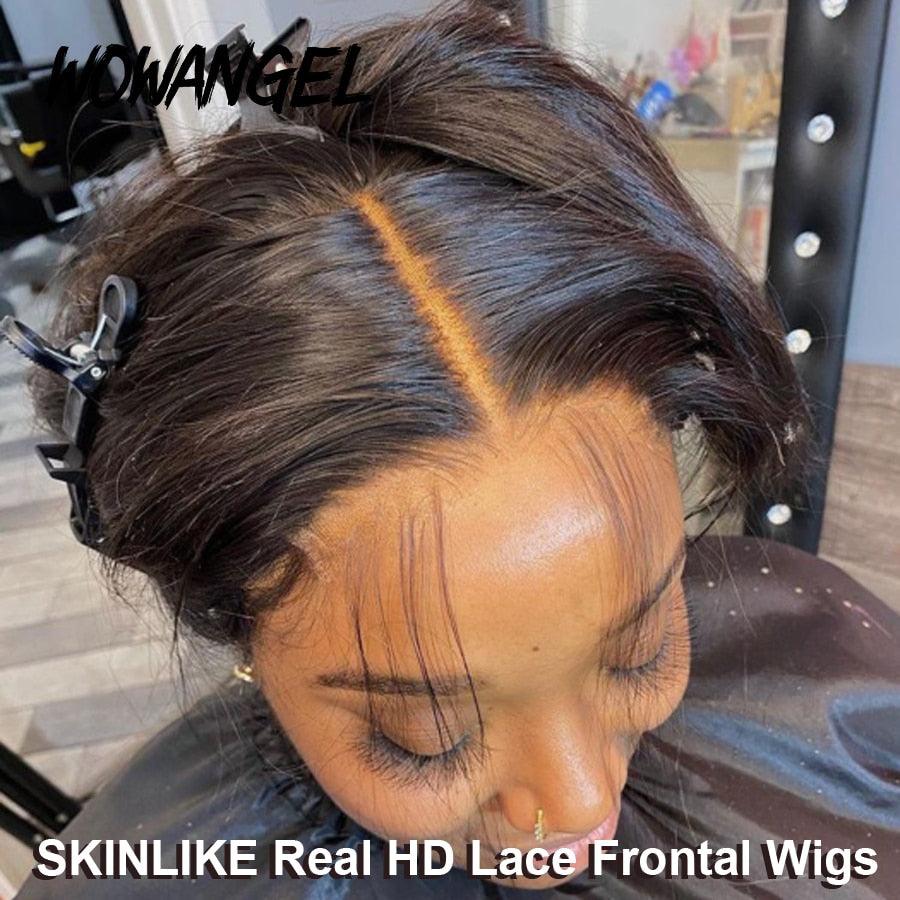 WOWANGEL Wear & Go 5x5 HD Lace Closure Wig Straight Pre-Everything Glueless Wig